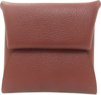 Herm&egrave;s Bastia Red Color Coin Purse/Coin Case (Pre-Owned)
