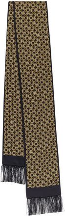 Valentino Garavani Silky Scarves, male, Yellow, Size: ONE SIZE Silk Multicolor Pattern Scarf