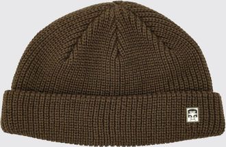 Obey Berretto beanie in acrilico a costine con risvolto e patch logo