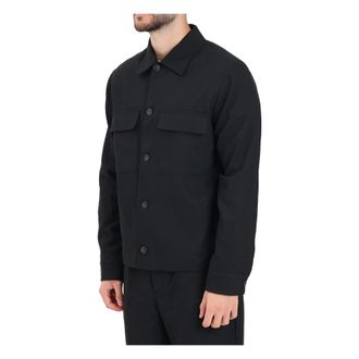 Selected Jassen, Heren, Zwart, M, Wol, Lichte Jassen