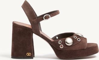 Valentino Garavani Nellc&ocirc;te Platform Sandal in Split Leather 90mm Wo