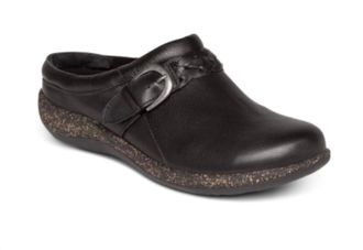 Aetrex Womens Libby Comfort Clogs - Wide In Black