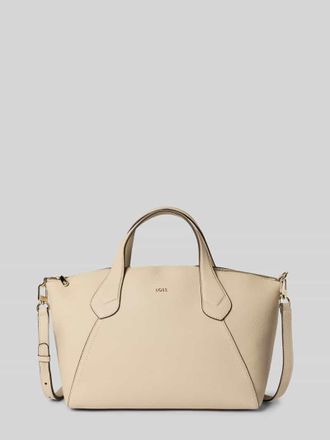 HUGO BOSS Shopper aus echtem Rindsleder Modell LENAH in Beige, Gr&ouml;&szlig;e 1