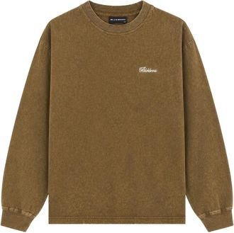 Black Bananas Script Longsleeve - Heren - Longsleeves - Bruin - XL - Katoen - Tops