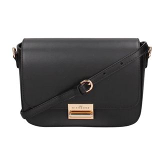 John Richmond Tassen, Dames, Zwart, ONE Size, Leer, Schoudertas