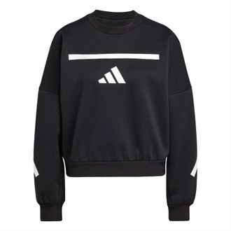 adidas Womens W Z.N.E. Swea Ld99 in Black - Size 12 UK
