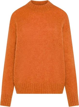 Seventy Girocollo Trui - Dames - Ronde hals truien - Oranje - S - Wol - Truien & Vesten