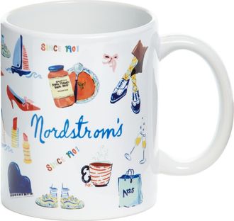 Nordstrom 125th Anniversary Nordstrom Mug in White Nordstrom Mural at Nordstrom
