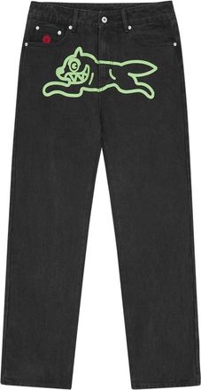 Icecream Lopende Hond Denim Broek - Heren - Regular Fit Jeans - Zwart - W28 - Denim - Jeans