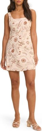 Nobody's Child Connie Sleeveless Minidress in Cream at Nordstrom, Size 12