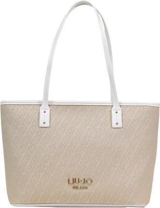 Liu Jo Evrim Tote S - Dames - Shoppers - Beige - ONE Size - Polyester - Tassen