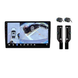 OEM Radio Para Coche, Tama&ntilde;o De Pantalla, Compatible Con Toyota Land Cruiser Prado 150 2009-2013, V9 Plus (6 Gb 128 Gb) + C&aacute;mara De 360&deg; (negro)