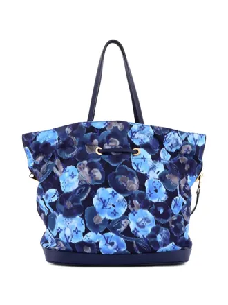 Louis Vuitton Noefull Handbag Ikat Nylon MM bucket bag - Blu