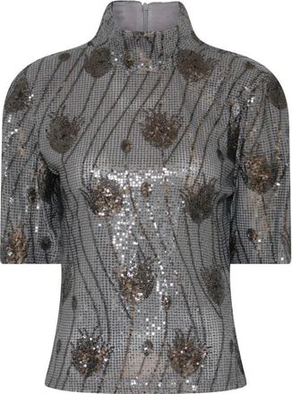 Bruuns Bazaar Beyronia BBTita Blouse - Blouses & Shirts - Mujer - Gris - XL
