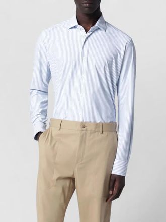 Xacus striped long-sleeve shirt