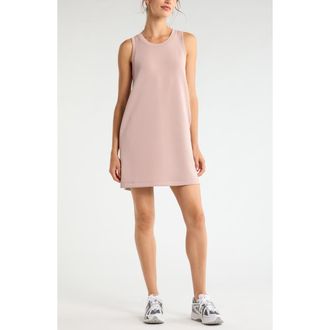 Zella Soft Luxe Tank Dress in Pink Fawn at Nordstrom, Size X-Large