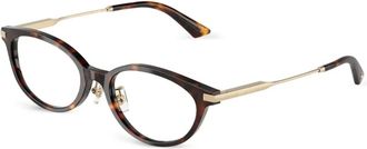 Jimmy Choo Eyewear Occhiali tondi - Oro
