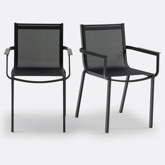 La Redoute Interieurs Set van 2 tuinfauteuils in aluminium ZORY