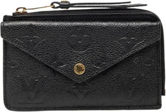 Louis Vuitton Pre-owned Wallets, female, Black, Size: ONE SIZE Pre-owned Monogram Empreinte Card Holder