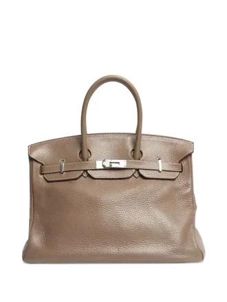 Herm&egrave;s Borsa tote Birkin 35 in pelle 2008 - Marrone