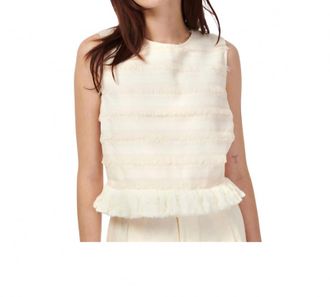 Cami NYC Fabiana Sleeveless Crewneck Top In Ceramic