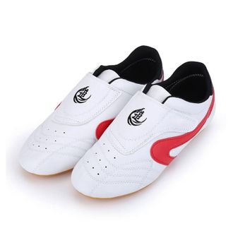 Generic Unisex Taekwondo Shoes, Martial Arts Sports Boxing Karate Taichi Lightweight for Kids Women Men Adult(Red,10.5 UK Child)