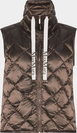 Max Mara Quilted Turtleneck Gilet