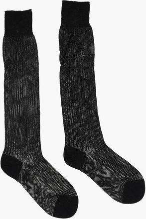Dsquared2 Ribbed Cotton and Nylon Stretch Long Socks size 38-39