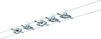 Paulmann Sistema De Cable Mac Ii Cromado Mate Con 5 Puntos Sin Lamparas, Max. 10 W Gu5.3941.33