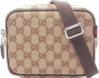 Gucci 2020s GG canvas shoulder bag - Neutrals