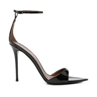 Giuseppe Zanotti Sandalias de tac&oacute;n de aguja con correa al tobillo en charol - Shoes - Mujer - Negro - 39 EU