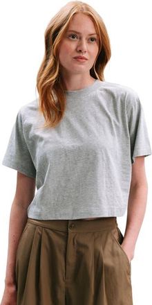 Richer Poorer Inc. The Relaxed Crop Tee in Heather Grey at Nordstrom, Size X-Large