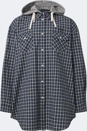 Miu Miu Sobrecamisa de franela de algod&oacute;n a cuadros