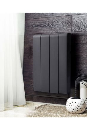 Living and Home 700W Wall Mounted Electric Ceramic Radiator Space Heater Black