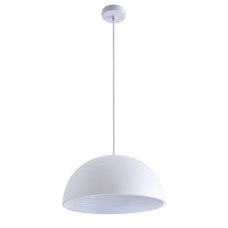 Paco Home Paco Home - Luminaria Suspensi&oacute;n Colgante Comedor Cocina Colgante 1,5m Cable Textil &Oslash;40,5cm Sin Bombillas, Blanco