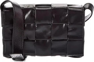 Bottega Veneta Cassette Small Maxi Intrecciato Leather Crossbody