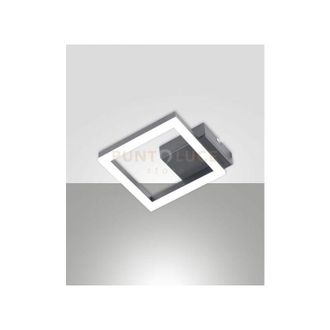 Fabas Luce Bard applique antracite 1 luce 3000K - 11W - 1080 lm, 17CM dimmerabile