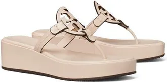 Tory Burch Miller Platform Wedge Flip Flop in Soft Pink at Nordstrom, Size 10.5