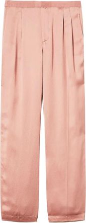 Twin-Set Pantaloni in raso con pieghe - Rosa