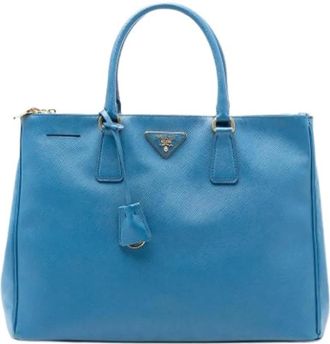 Prada Pre-owned Handbags, female, Blue, Size: ONE SIZE Pre-owned The Galleria Handbag