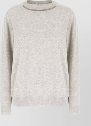 Brunello Cucinelli cashmere ribbed crew-neck sweater
