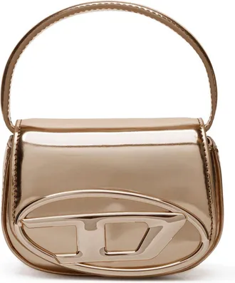 Diesel 1DR-XS-S-Iconic mini bag in mirrored leather - Handbags - Woman - Brown
