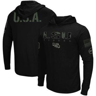 Colosseum Mens Colosseum Black LSU Tigers OHT Military Appreciation Hoodie Long Sleeve T-Shirt at Nordstrom, Size Xxx-Large