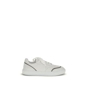 Brunello Cucinelli Sneakers met leren stikseldetails