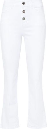 Liu Jo mid-rise bootcut jeans - women - Cotton/Spandex/Elastane/Cotton - 32 - White