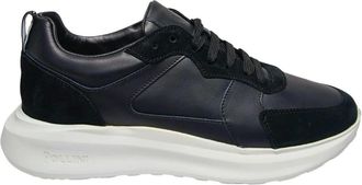 Pollini Schoenen, Heren, Zwart, 42 EU, Leer, sneaker Pelle