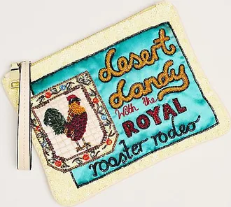 Alemais Rooster Embellished Clutch