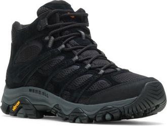 Merrell Moab 3 Mid Waterproof Hiking Shoe in Black Night at Nordstrom, Size 10.5