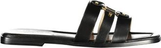 Twinset Leren Sandalen met Bandjes - Dames - Sandalen - Zwart - 39 EU - Leer - Schoenen