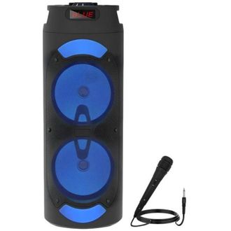 OEM Altavoz Bluetooth Port&aacute;til 57&times;21cm 2x Altavoces 10w Con Micr&oacute;fono Negro / Azul